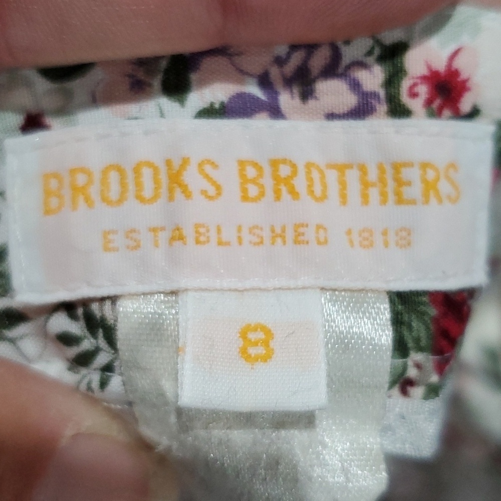 Brooks brothers vintage floral rayon lightweight pocketed skirt - Picture 5 of 7
